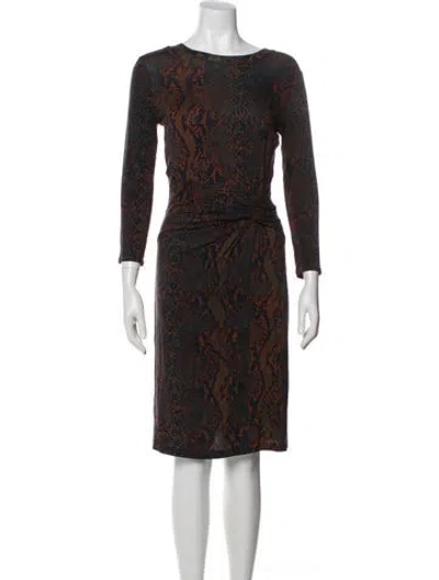 Pre-owned Joie Printed Knee-length Dress In Multi