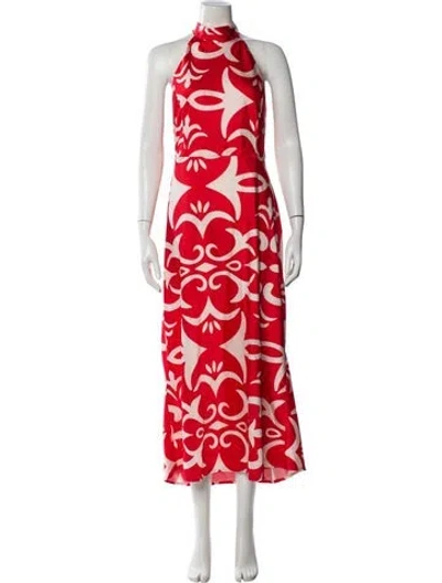 Pre-owned Joie Printed Long Dress In Multi