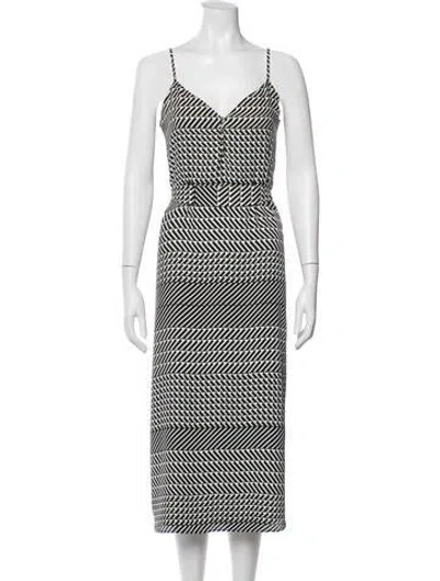 Pre-owned Joie Printed Midi Length Dress In Multi