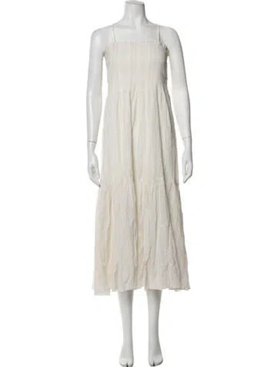 Pre-owned Joie Printed Midi Length Dress In Neutrals