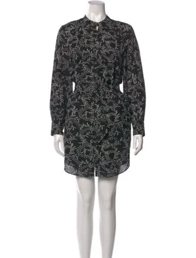 Pre-owned Joie Printed Mini Dress In Blue