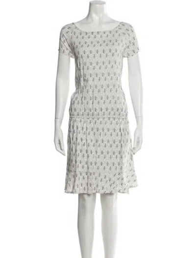 Pre-owned Joie Printed Mini Dress In Blue
