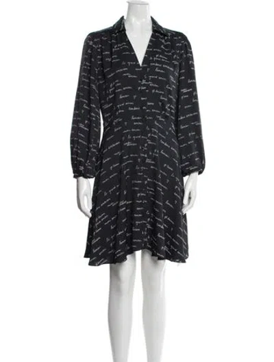 Pre-owned Joie Printed Mini Dress In Blue