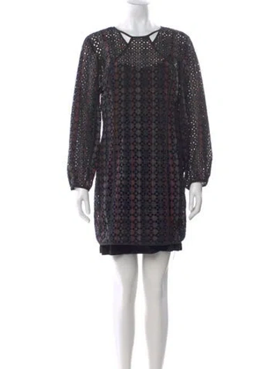 Pre-owned Joie Printed Mini Dress In Multi