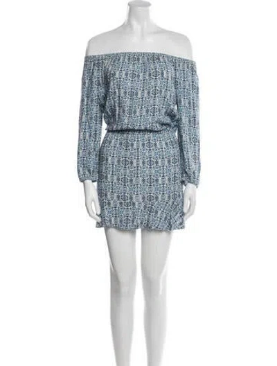 Pre-owned Joie Printed Mini Dress In Multi