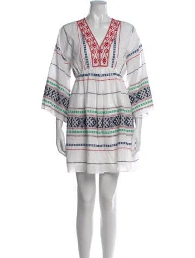 Pre-owned Joie Printed Mini Dress In Neutral