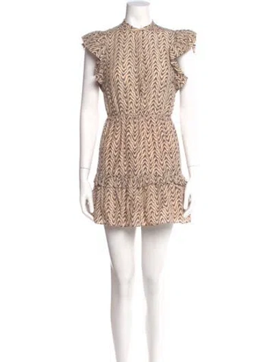 Pre-owned Joie Printed Mini Dress In Pink