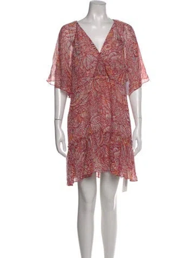 Pre-owned Joie Printed Mini Dress W/ Tags In Pink