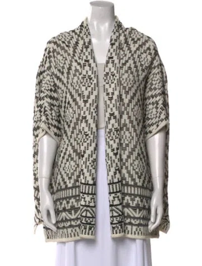 Pre-owned Joie Printed V-neck Sweater