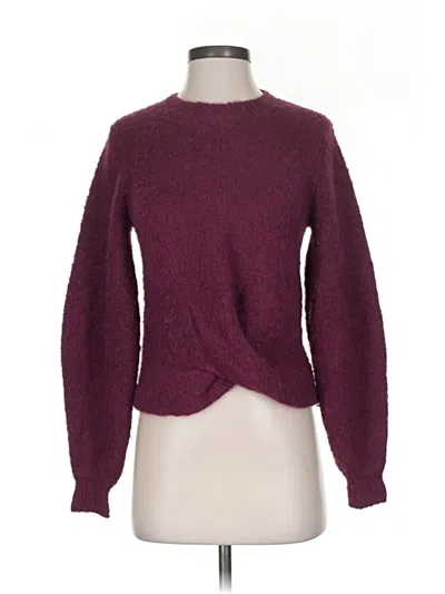 Pre-owned Joie Pullover Sweater In Burgundy