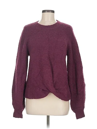 Pre-owned Joie Pullover Sweater In Burgundy