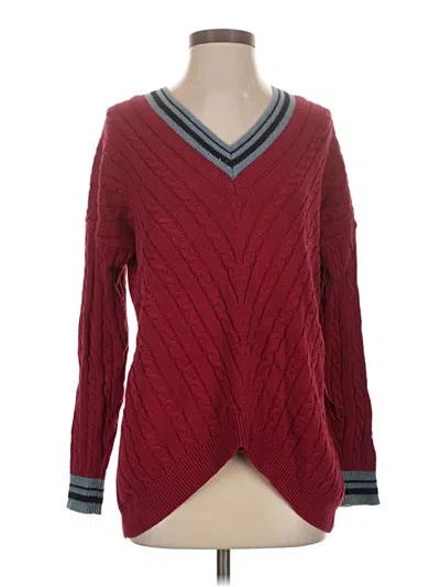 Pre-owned Joie Pullover Sweater In Burgundy