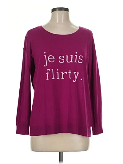 Pre-owned Joie Pullover Sweater In Burgundy