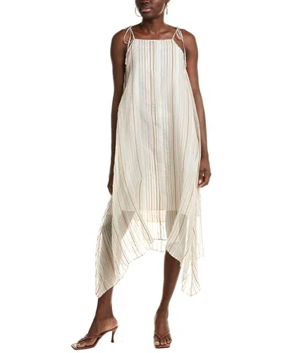 Joie Roisin Organza Silk-blend Midi Dress In Green