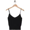 Joie Rosalee Diamond Knit Camisole In Caviar