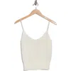 Joie Rosalee Diamond Knit Camisole In Porcelain