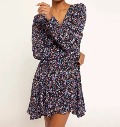 Joie Rowley Floral-print A-line Mini Dress In Multi
