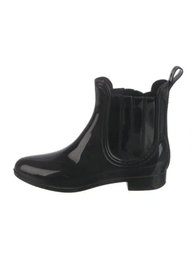 Pre-owned Joie Rubber Rain Boots In Black