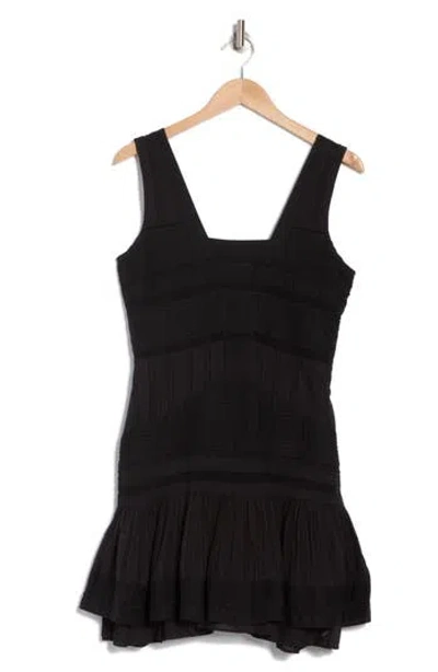 Joie Ruva Cotton Tiered Dress In Caviar