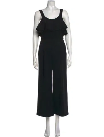 Pre-owned Joie Scoop Neck Jumpsuit In Black