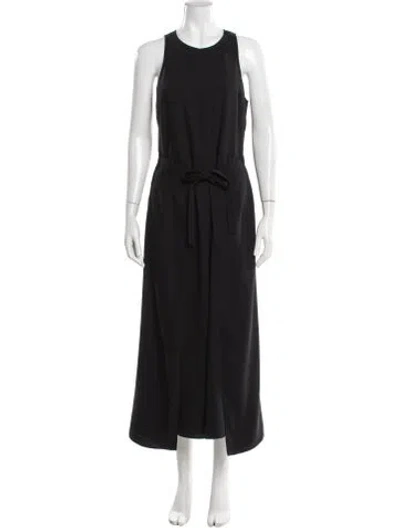 Pre-owned Joie Scoop Neck Jumpsuit In Black