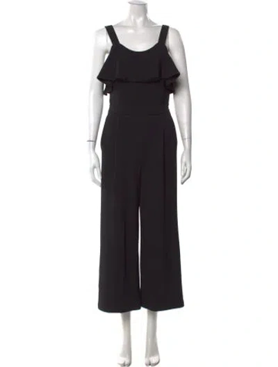 Pre-owned Joie Scoop Neck Jumpsuit In Black