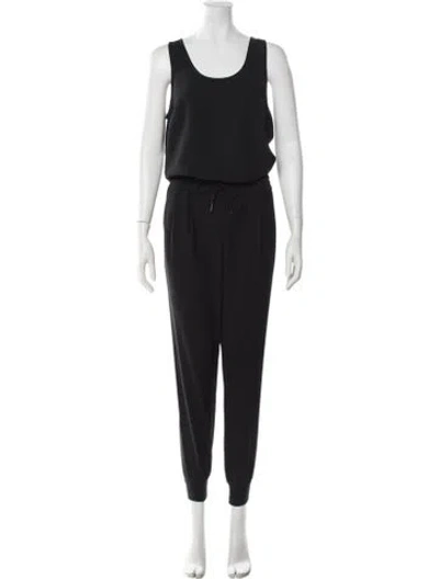 Pre-owned Joie Scoop Neck Jumpsuit W/ Tags In Black