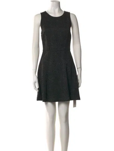 Pre-owned Joie Scoop Neck Mini Dress In Gray