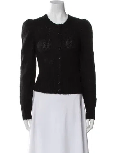 Pre-owned Joie Scoop Neck Sweater In Black