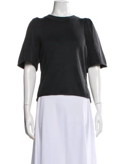 Pre-owned Joie Scoop Neck Sweater In Gray