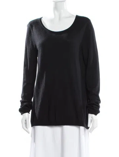 Pre-owned Joie Scoop Neck Sweater In Gray