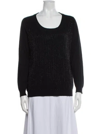 Pre-owned Joie Scoop Neck Sweater In Multi