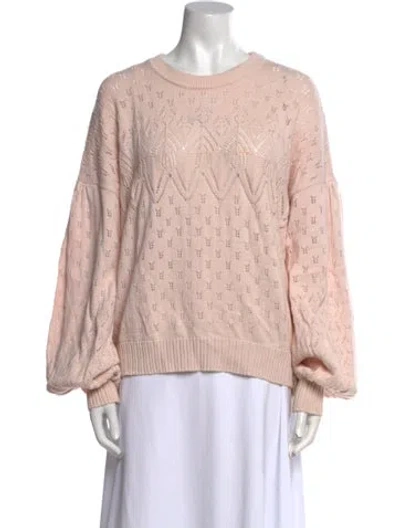 Pre-owned Joie Scoop Neck Sweater In Pink