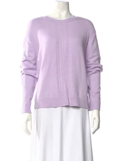 Pre-owned Joie Scoop Neck Sweater In Purple