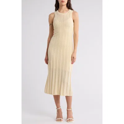 Joie Seda Open Stitch Sweater Dress In Neutral