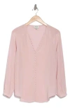 Joie Shariana Silk Georgette Top In Violet Ice
