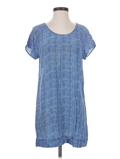 Pre-owned Joie Short Sleeve Blouse In Blue
