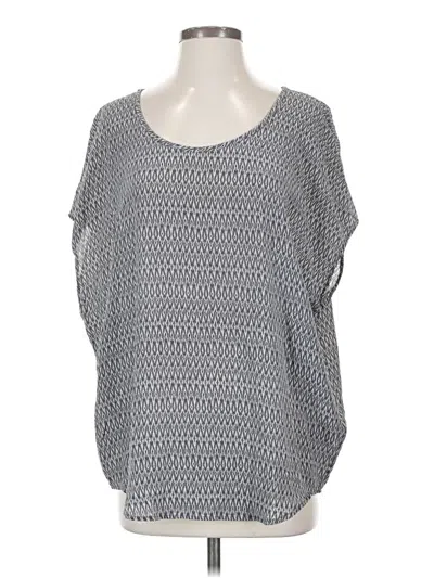 Pre-owned Joie Short Sleeve Blouse In Gray