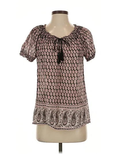 Pre-owned Joie Short Sleeve Blouse In Pink