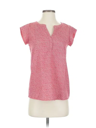 Pre-owned Joie Short Sleeve Blouse In Pink