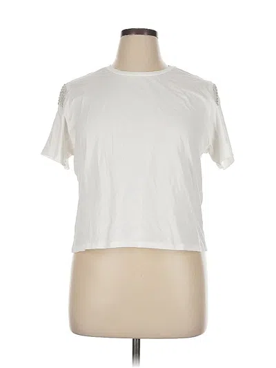 Pre-owned Joie Short Sleeve T-shirt In White