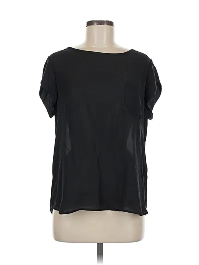 Pre-owned Joie Short Sleeve Top Black Scoop Neck Tops