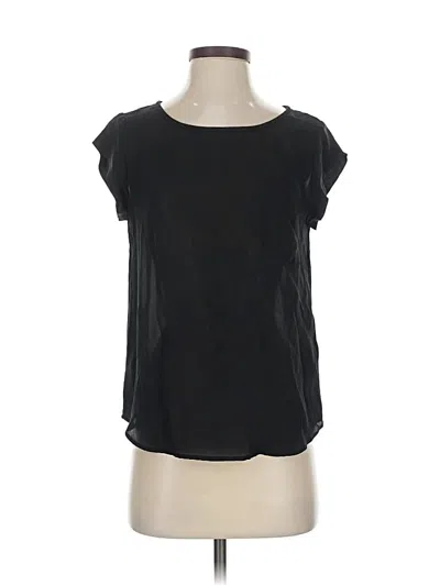 Pre-owned Joie Short Sleeve Top Black Scoop Neck Tops