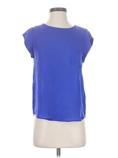 Pre-owned Joie Short Sleeve Top Blue Boatneck Tops