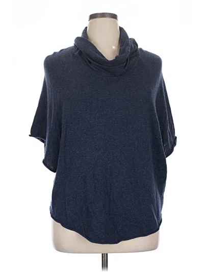 Pre-owned Joie Short Sleeve Top Blue Cowl Neck Tops