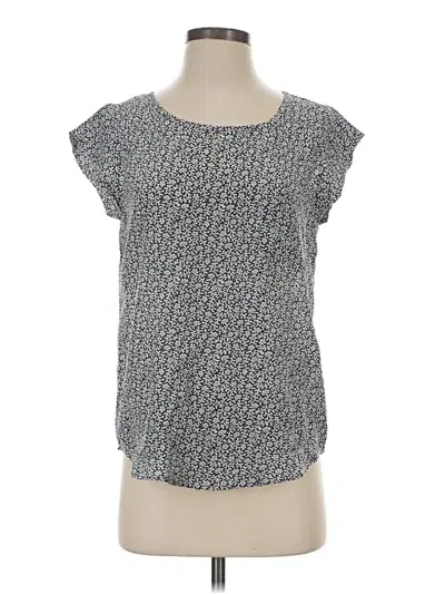 Pre-owned Joie Short Sleeve Top Gray Scoop Neck Tops