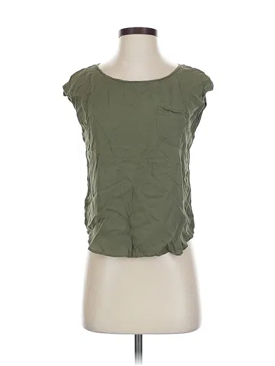 Pre-owned Joie Short Sleeve Top Green Scoop Neck Tops