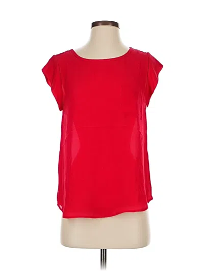 Pre-owned Joie Short Sleeve Top Red Boatneck Tops