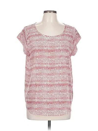 Pre-owned Joie Short Sleeve Top Red Scoop Neck Tops