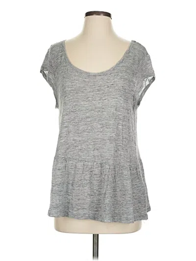 Pre-owned Joie Short Sleeve T-shirt In Gray